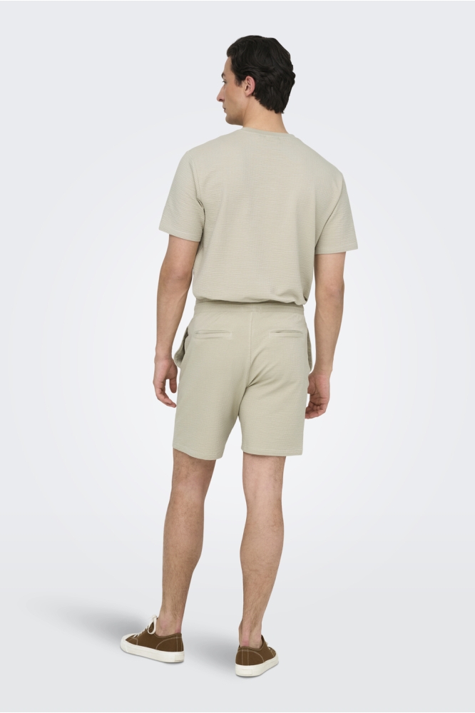 ONSKIAN LIFE REG SEERSUCKER SHORTS 22029752 Silver Lining